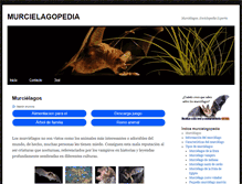 Tablet Screenshot of murcielagopedia.com